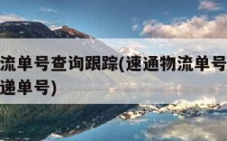 速通物流单号查询跟踪(速通物流单号查询跟踪通快递单号)