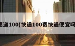 速递100(快递100寄快递便宜吗)