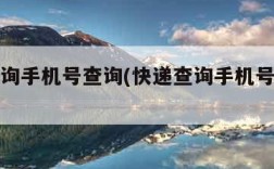 快递查询手机号查询(快递查询手机号查询入口)