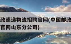 中国邮政速递物流招聘官网(中国邮政速递物流招聘官网山东分公司)
