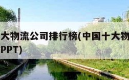 中国十大物流公司排行榜(中国十大物流公司排行榜PPT)