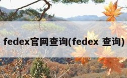 fedex官网查询(fedex 查询)