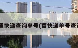 S通快递查询单号(寄快递单号查询)