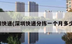 深圳快递(深圳快递分拣一个月多少钱)