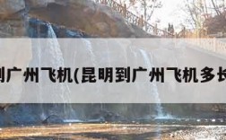 昆明到广州飞机(昆明到广州飞机多长时间)