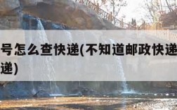 快递单号怎么查快递(不知道邮政快递单号怎么查快递)
