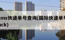 国际ems快递单号查询(国际快递单号查询17track)