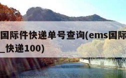ems国际件快递单号查询(ems国际快递查询_快递100)