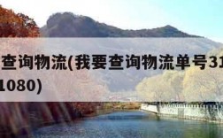 我要查询物流(我要查询物流单号311311a01080)