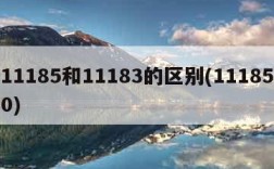 11185和11183的区别(111850)