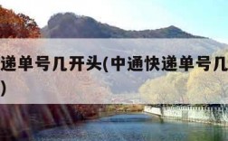 中通快递单号几开头(中通快递单号几开头怎么查询)