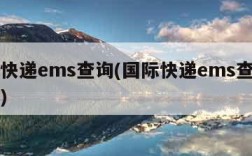 国际快递ems查询(国际快递ems查询网日本)