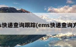 ems快递查询跟踪(ems快递查询方式)