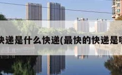 最快快递是什么快递(最快的快递是哪个?)