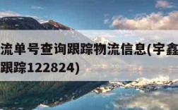 宇鑫物流单号查询跟踪物流信息(宇鑫物流单号查询跟踪122824)