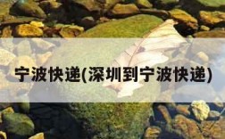 宁波快递(深圳到宁波快递)