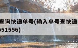输入查询快递单号(输入单号查快递1201900651556)
