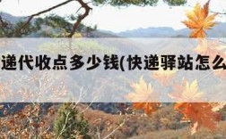 注册快递代收点多少钱(快递驿站怎么申请开店)