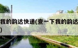 查一下我的韵达快递(查一下我的韵达快递单号查询)