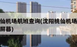 沈阳桃仙机场航班查询(沈阳桃仙机场航班时间表大屏幕)