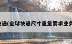 全球快递(全球快递尺寸重量要求业务优势)