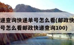 邮政快递查询快递单号怎么看(邮政快递查询快递单号怎么看邮政快递查询100)