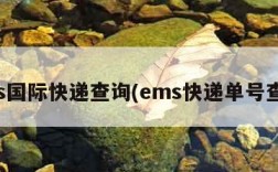 ems国际快递查询(ems快递单号查询)