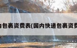 国内包裹资费表(国内快递包裹资费表)