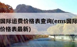 ems国际运费价格表查询(ems国际快递运费价格表最新)