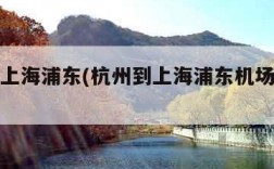 杭州到上海浦东(杭州到上海浦东机场怎么走方便)