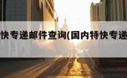 国内特快专递邮件查询(国内特快专递快递查询)