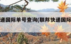 联邦快递国际单号查询(联邦快递国际单号查询17)