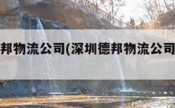 深圳德邦物流公司(深圳德邦物流公司简介概况图)