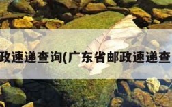 邮政速递查询(广东省邮政速递查询)