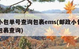 邮政小包单号查询包裹ems(邮政小包单号查询包裹查询)
