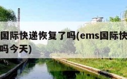 ems国际快递恢复了吗(ems国际快递恢复了吗今天)