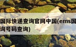 ems国际快递查询官网中国(ems国际快递查询号码查询)