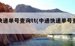 中通快递单号查询tt(中通快递单号查询跟踪)