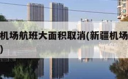 新疆多机场航班大面积取消(新疆机场大量航班取消)