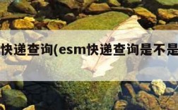 esm快递查询(esm快递查询是不是到付)