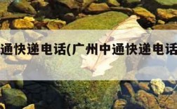 广州中通快递电话(广州中通快递电话上门取件)