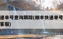顺丰快递单号查询跟踪(顺丰快递单号查询跟踪物流客服)
