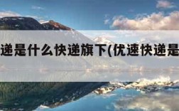 优速快递是什么快递旗下(优速快递是个什么快递)