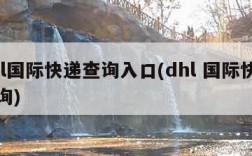 dhl国际快递查询入口(dhl 国际快递查询)