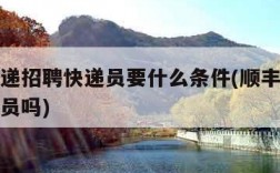 顺丰快递招聘快递员要什么条件(顺丰快递招聘快递员吗)
