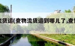 查物流货运(查物流货运到哪儿了,查快递单号)