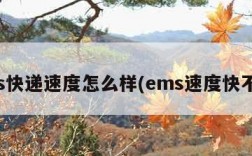 ems快递速度怎么样(ems速度快不快)