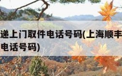 顺丰快递上门取件电话号码(上海顺丰快递上门取件电话号码)