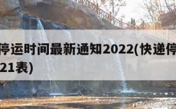 快递停运时间最新通知2022(快递停运时间2021表)