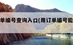 快递订单编号查询入口(用订单编号能查物流吗)